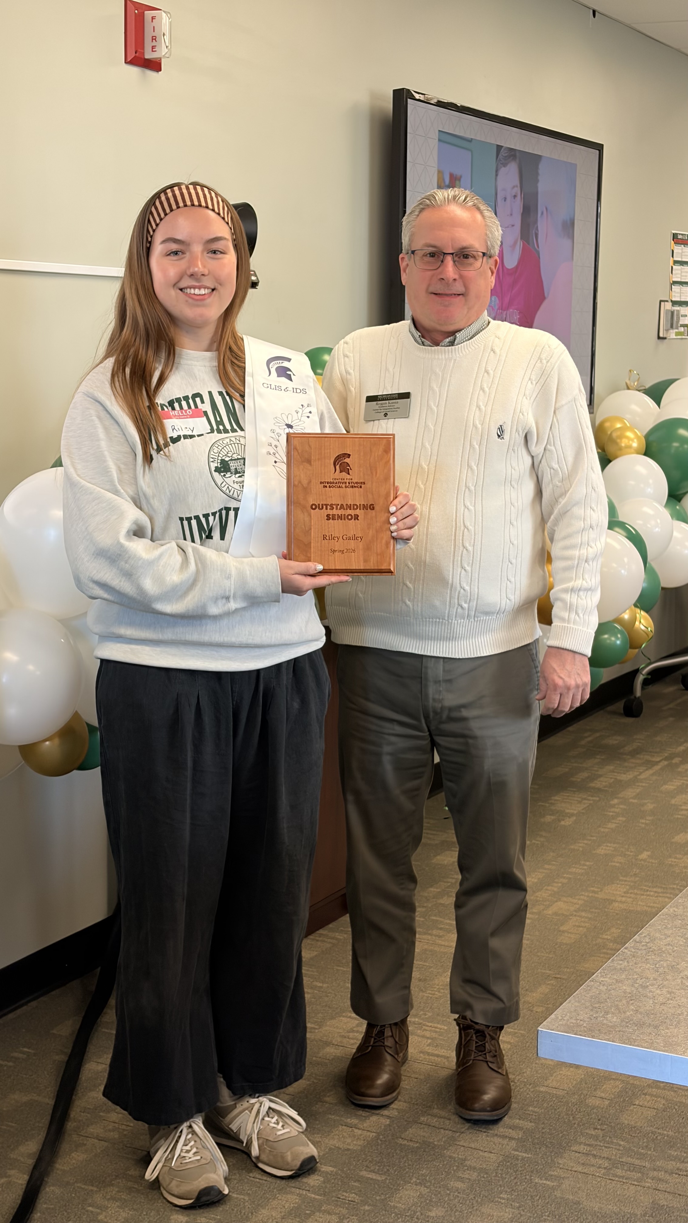Riley Gailey named 2026 Outstanding Senior in global and international studies 