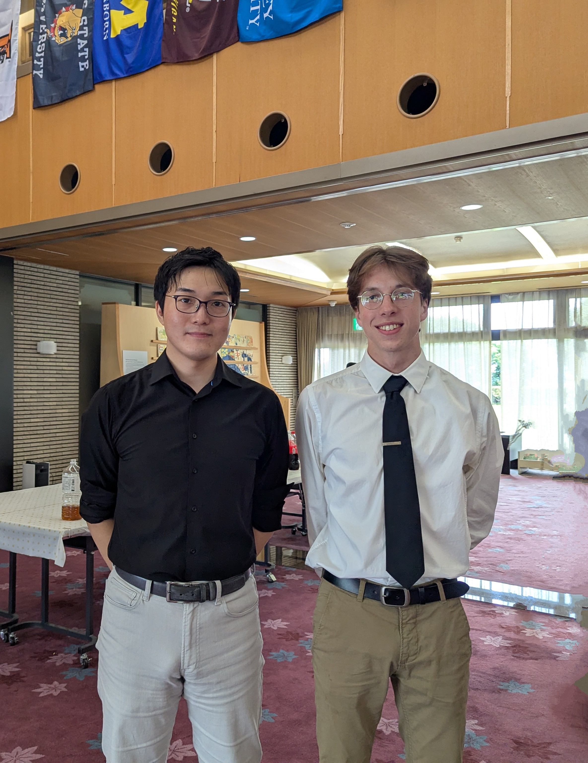 Joe Bulko with another student in Kyoto, Japan.